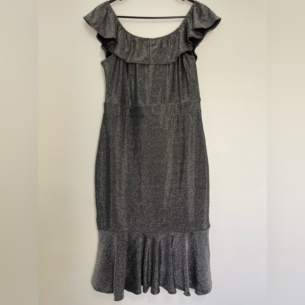 Silver‎ shimmering dress